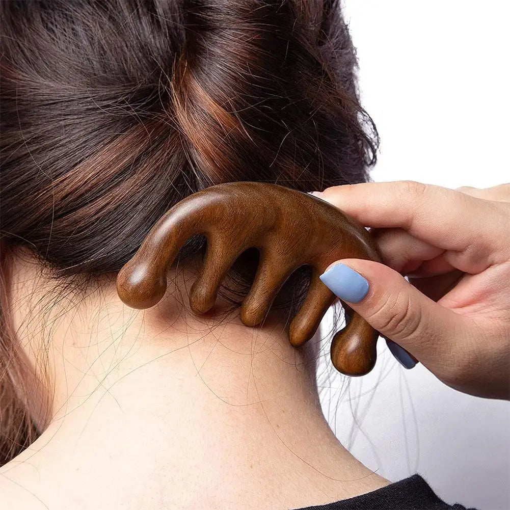 Natürliches Sandelholz Massagekamm für Entspannung und Heilung