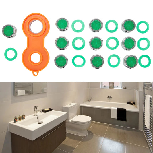 Wassersparendes 11-teiliges M24 Wasserhahnbelüfter-Set – Leise - effizient