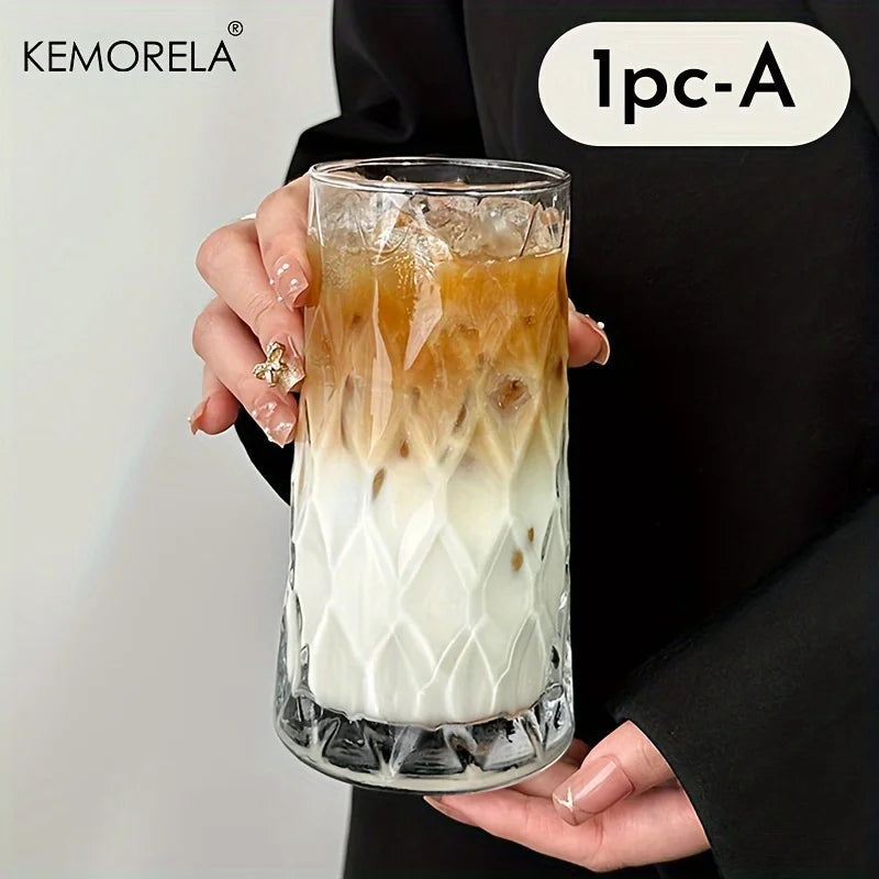 Vielseitige 500 ml Eiskaffeetasse aus umweltfreundlichem Glas – elegant - robust