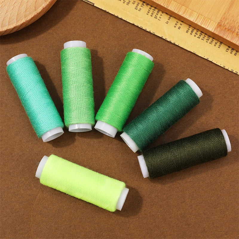 6 Farben Garn-Nähgarn-Rollenmaschine, Handstickerei, langlebig 400 Yard