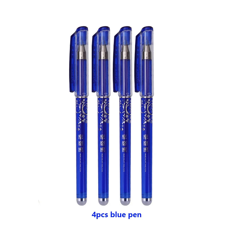 Löschbarer Gel Stift Set 0,5mm – Schwarz, Blau, Rot für Schule & Büro-Yabubest - Home & More