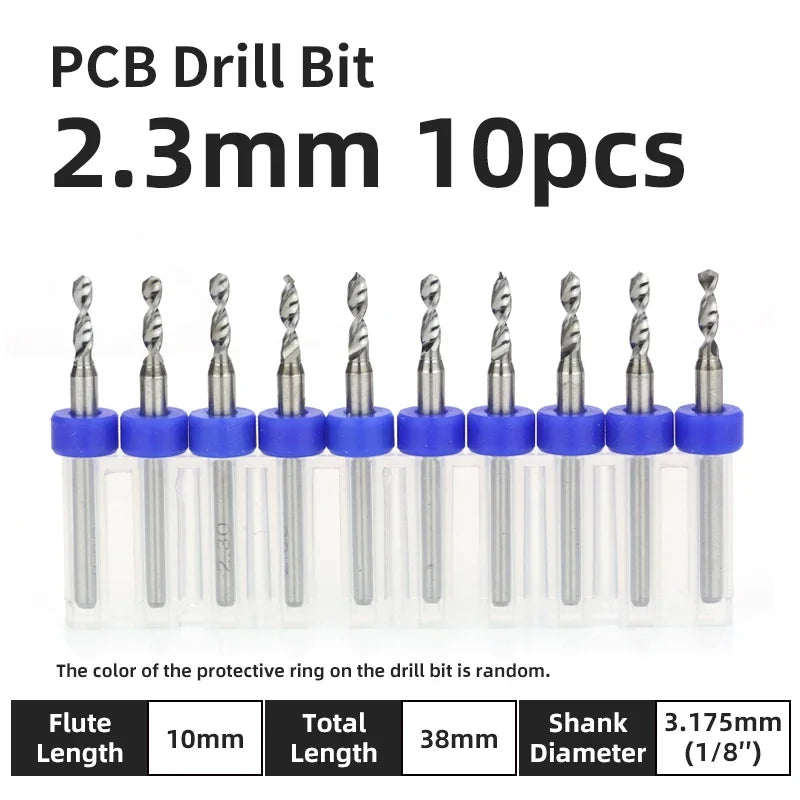 Präzisions Mikrobohrer Set Wolframkarbid für PCB Holz CNC 0.1-3.175mm