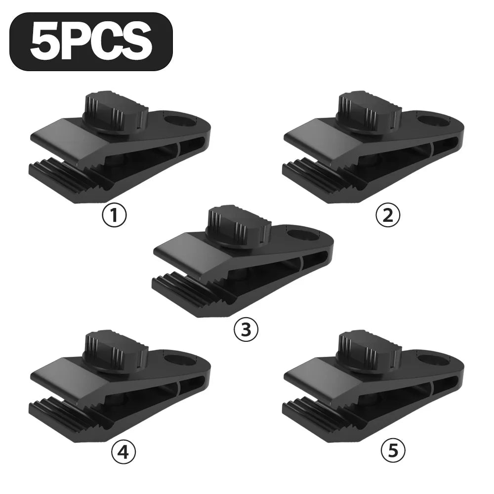 5 oder 40 Stück Zeltclips Plane-Seil-Clips Markisen Klemmen Camping