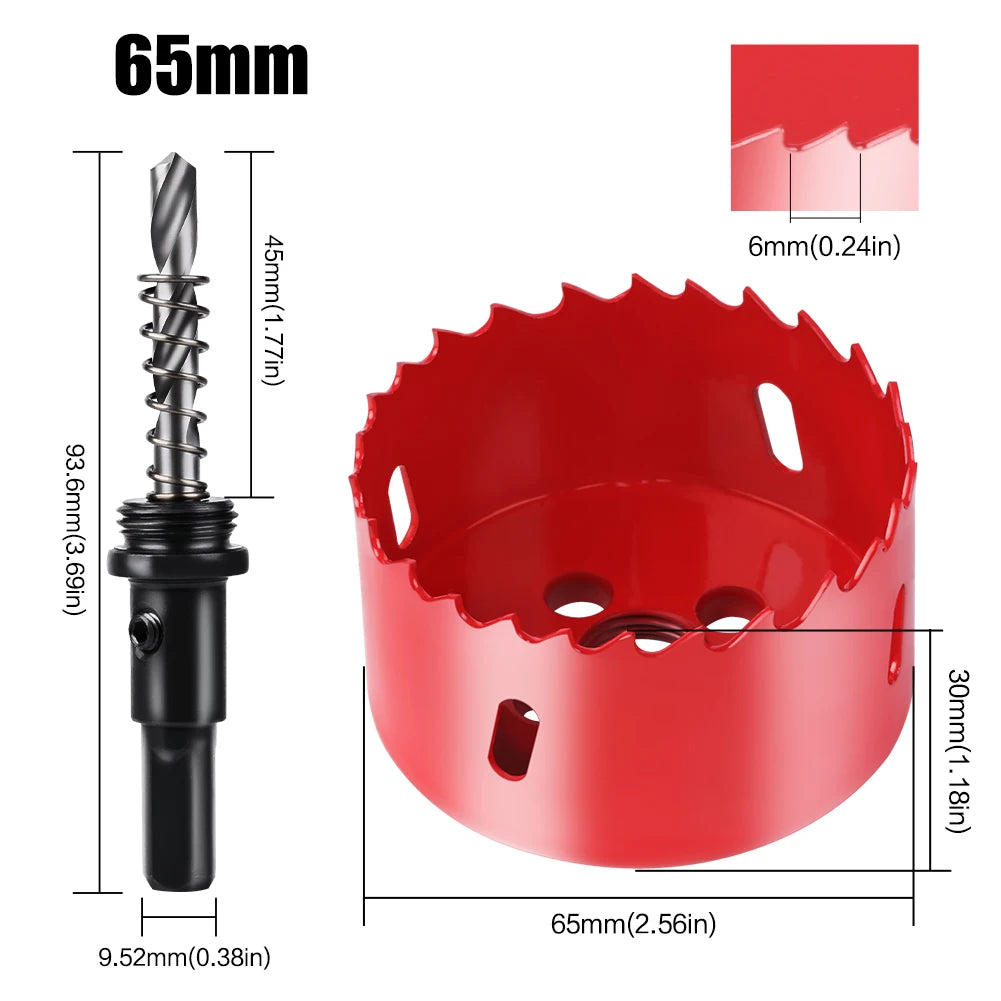 Vielseitige 15-200mm Lochsäge HSS M42 Bimetall für Metall Holz Kunststoff DIY