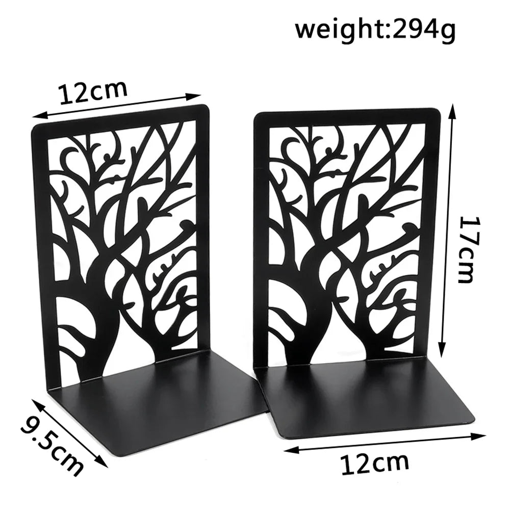 Dekorative Buchstützen mit Baum-Schatten Motiv für Schreibtisch