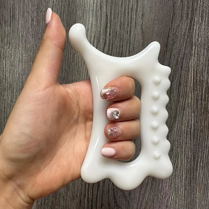 Ergonomisches Hand-Gua-Sha-Brett – vielseitig für Gesicht - Körperpflege