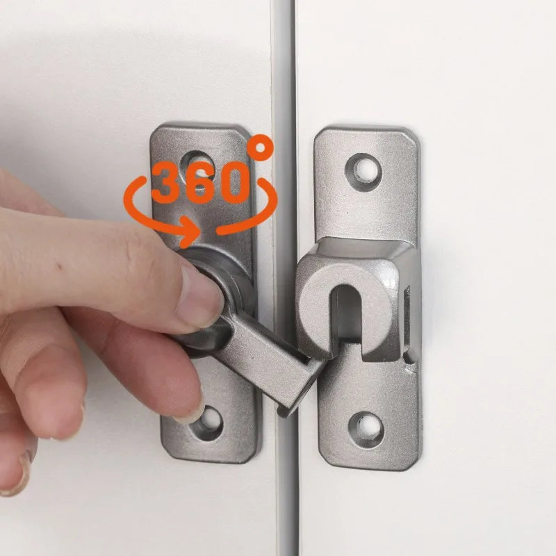 Robustes Aluminium-Schiebetürschloss 90°/180°, 1-5 Stück, sicher - flexibel