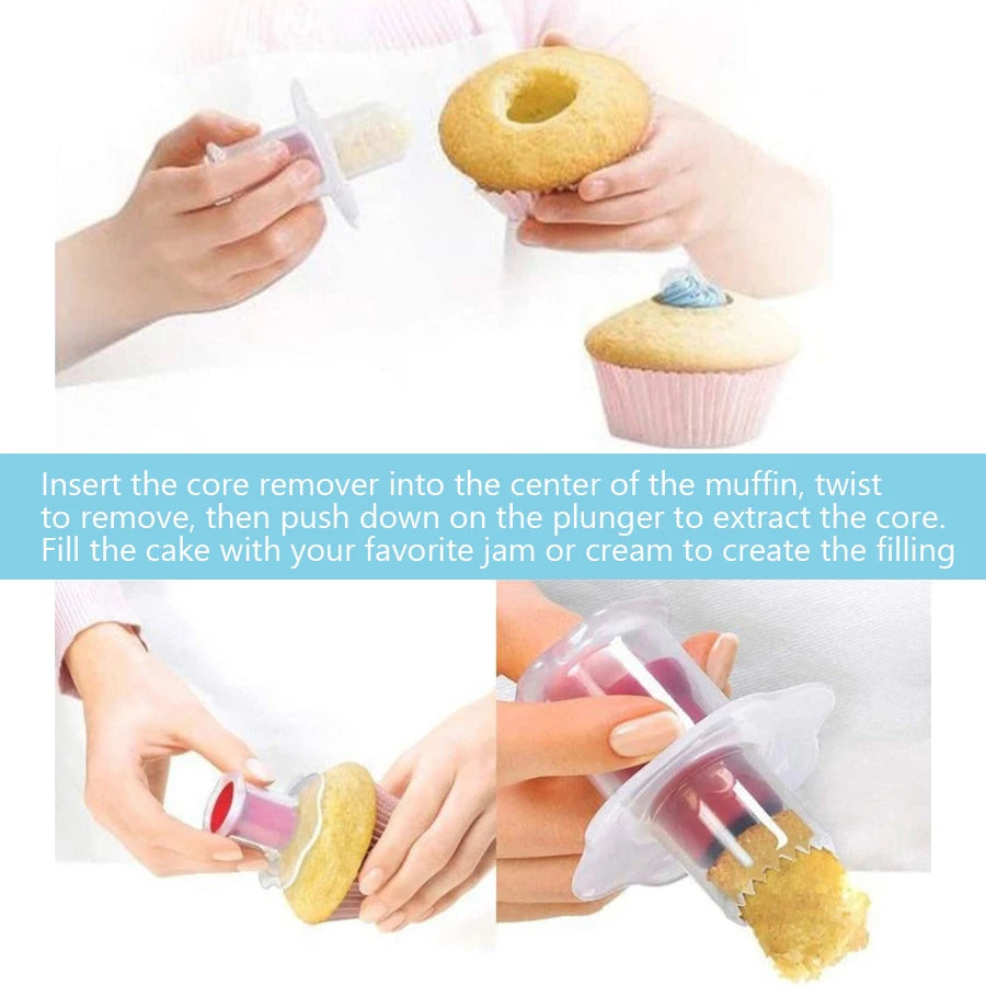 Kunststoff Kuchenkernausstecher und Cupcake-Corer für perfekte Dekoration