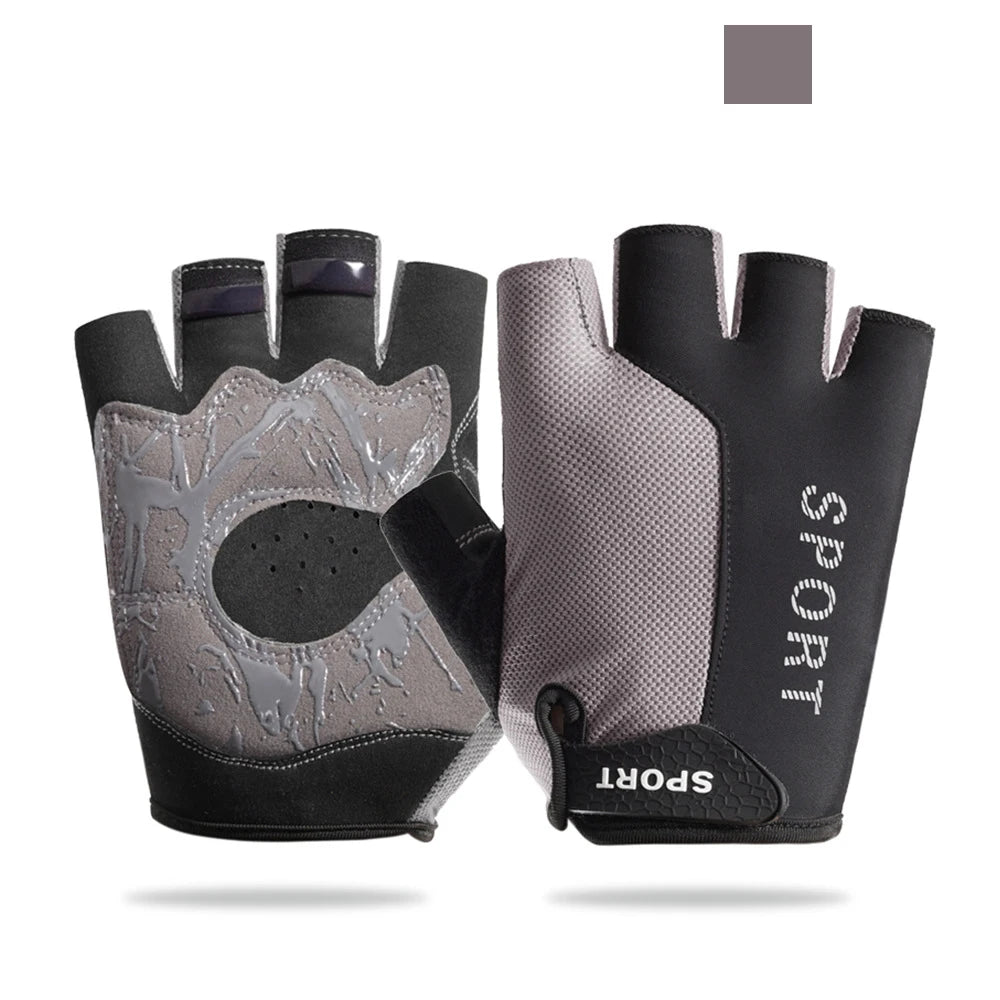 Atmungsaktive Halbfinger Radfahren Handschuhe für Damen und Herren Sport