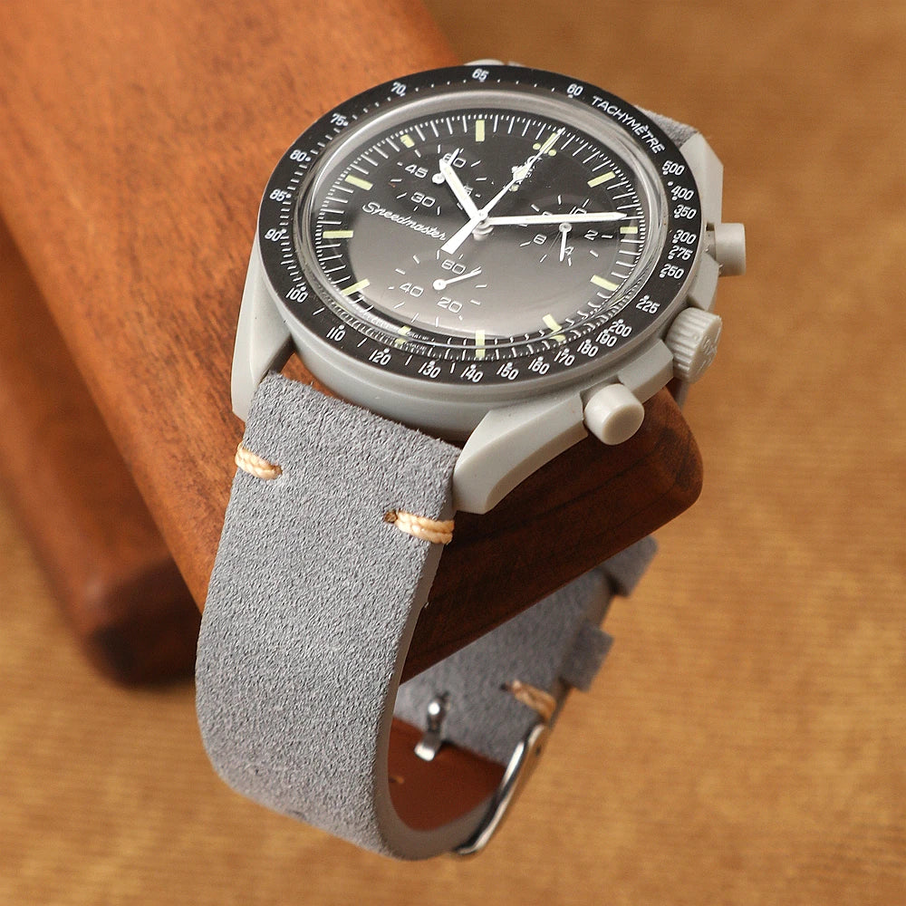Hochwertiges Schnellverschluss-Uhrenarmband aus Wildleder in verschiedenen Größen