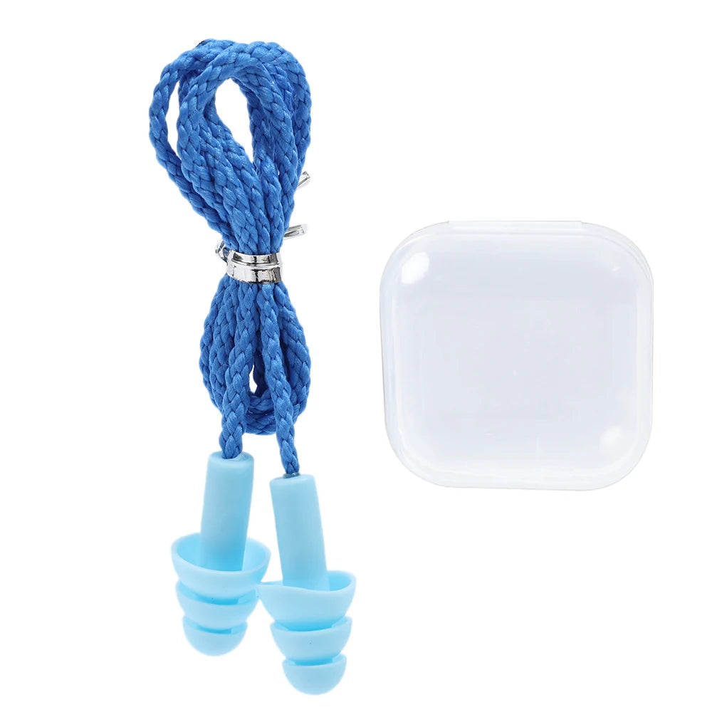 Weiche wasserdichte Ohrstöpsel mit Kabel zum Schwimmen und Lärmschutz