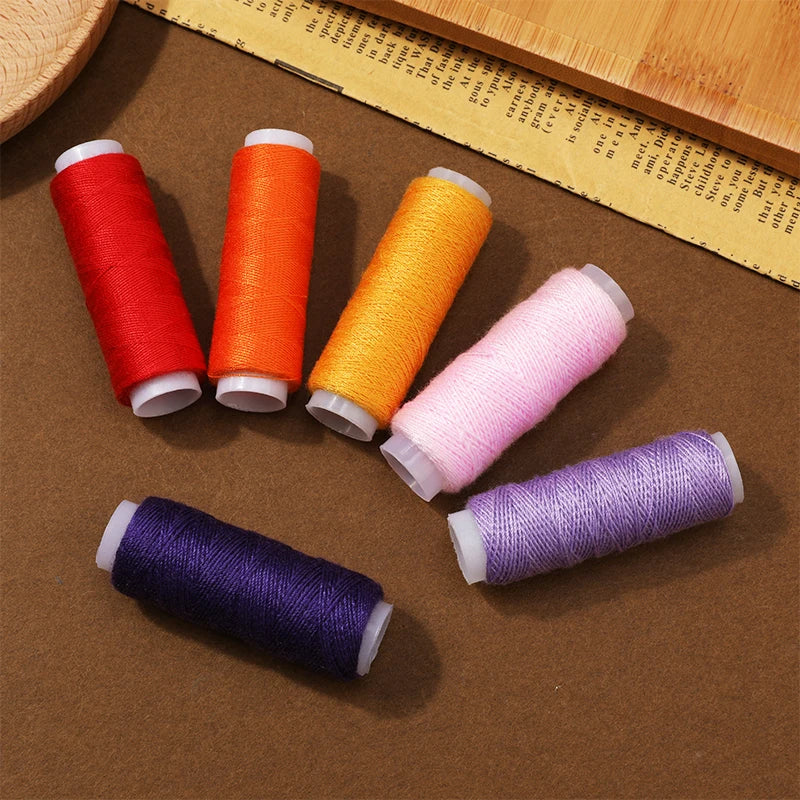 6 Farben Garn-Nähgarn-Rollenmaschine, Handstickerei, langlebig 400 Yard