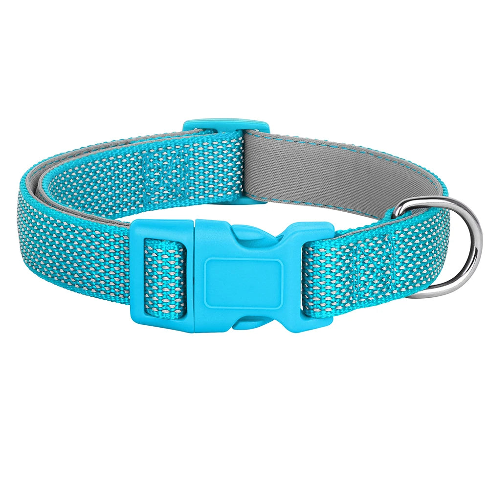 Reflektierendes Nylon Hundehalsband verstellbar für kleine und große Hunde
