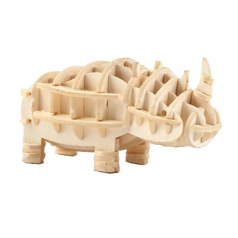 3D Holzpuzzle Tier Montageset DIY Geschenk für Kinder ab 12 Jahren