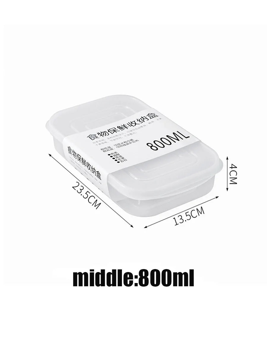 Lebensmittel Frischegarantie: Transparenter Crisper Container 350-1600ml