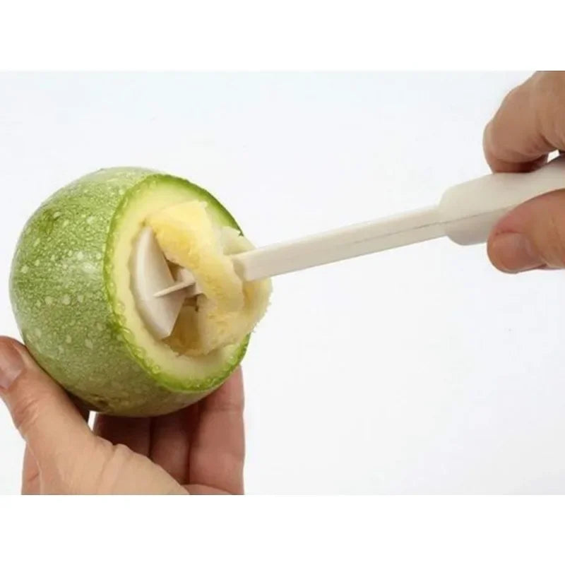 Multifunktionales 4-teiliges Gemüse-Corer-Set für Zucchini - Auberginen