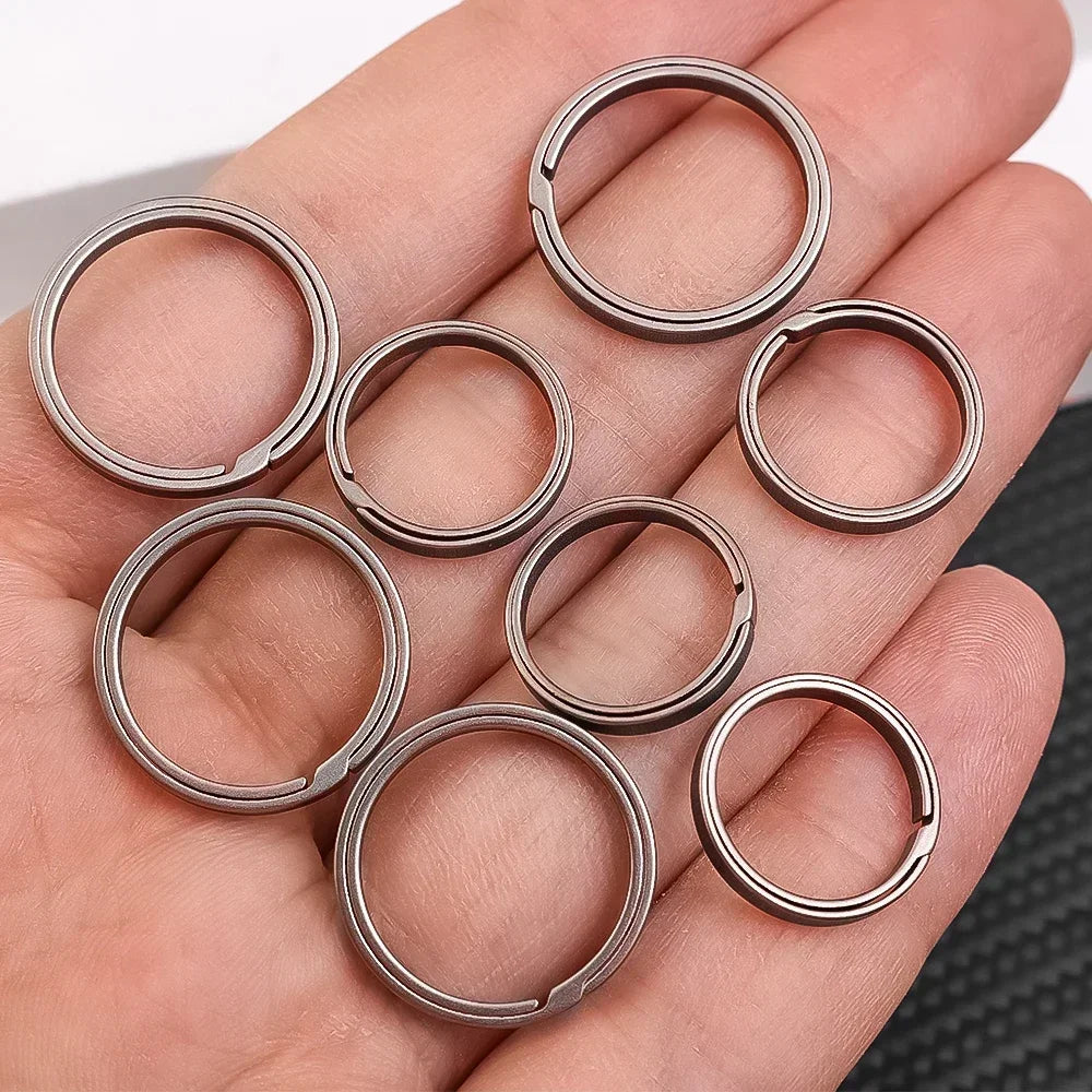 Superleichter Titan Schlüsselanhänger O-Ring Schnalle für Auto Geschenk