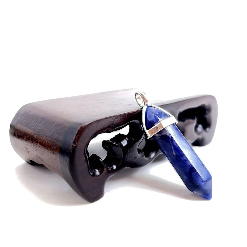 Naturstein Sechseck Stabanhänger – DIY Schmuck, Amethyst, Tigerauge Mix