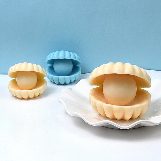 DIY Perle Shell Silikonform für Kerzen und Aromatherapie Dekoration