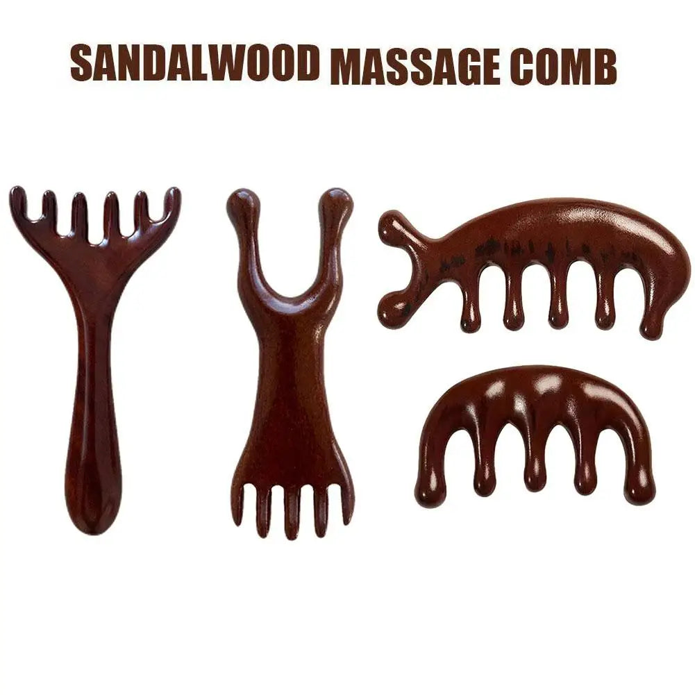 Natürliches Sandelholz Massagekamm für Entspannung und Heilung