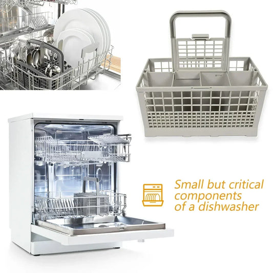 Faltbarer Spülmaschinen-Besteckkorb Grau – Platzsparend - Praktisch für Ordnung