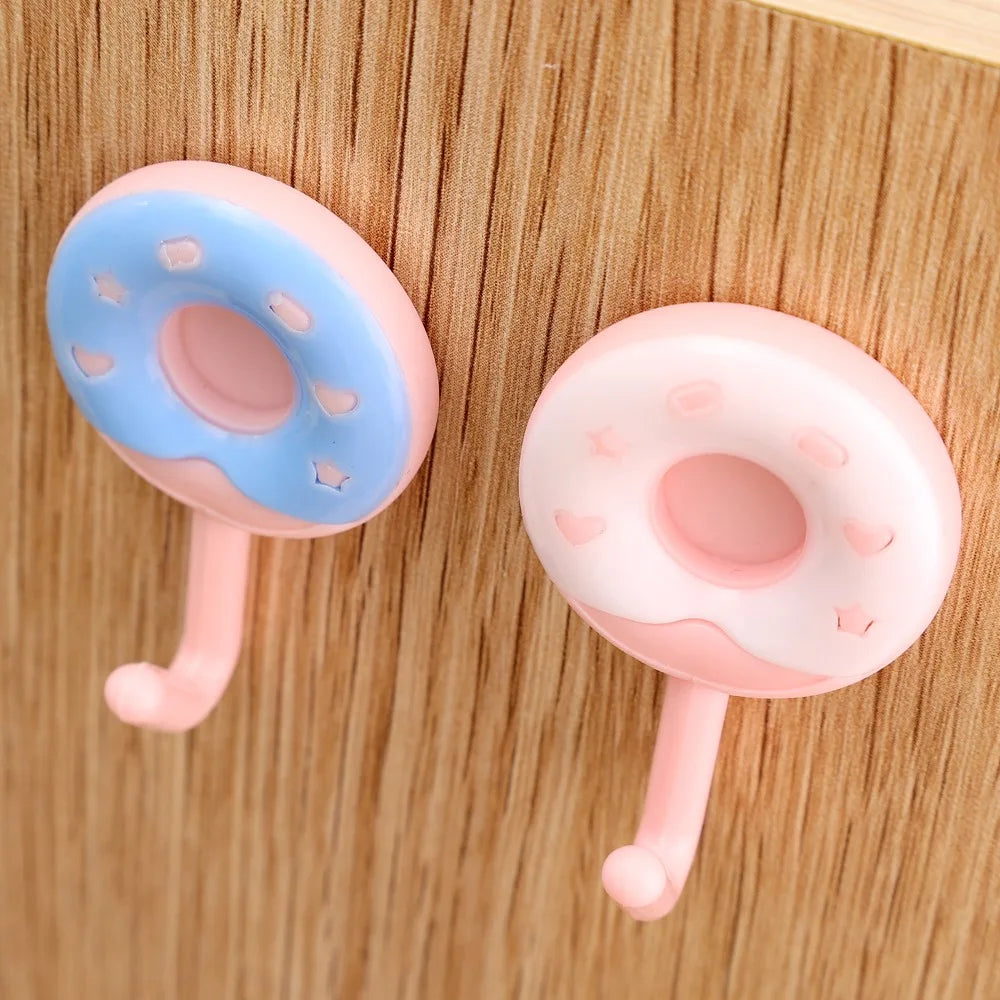 Niedliche Donut Wandhaken selbstklebend – Wasserdicht - Vielseitig für Zuhause
