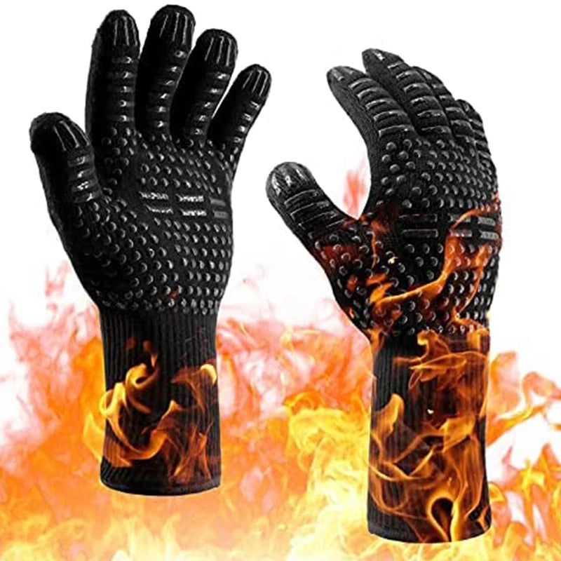 Hitzebeständige Silikonhandschuhe für sicheres Grillen und Kochen