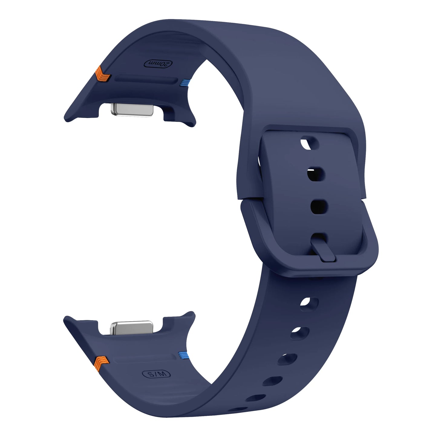 Atmungsaktives Silikon-Armband für Smartwatches 40/44 mm Komfort