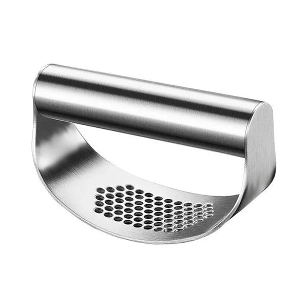 Ergonomische Edelstahl Knoblauchpresse – Robust, leicht zu reinigen, ideal für Ingwer - Knoblauch