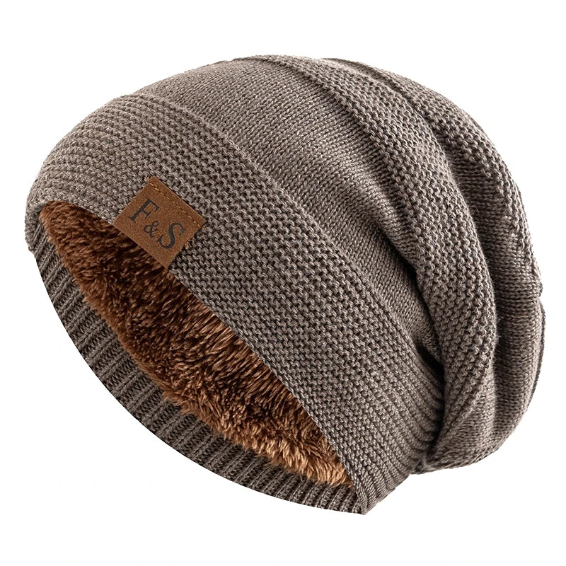 Unisex Winter Mütze gefüttert – Warme Slouchy Beanie für Männer und Frauen
