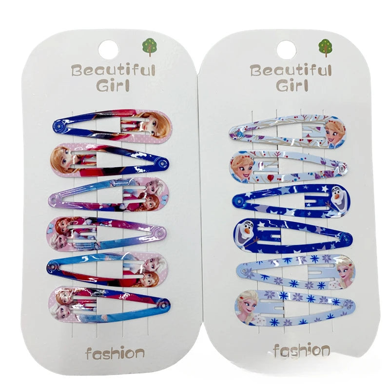 Zauberhafte Frozen Elsa Haarspangen – 10er Set, 4,8 cm, perfekt für Kinderstyles