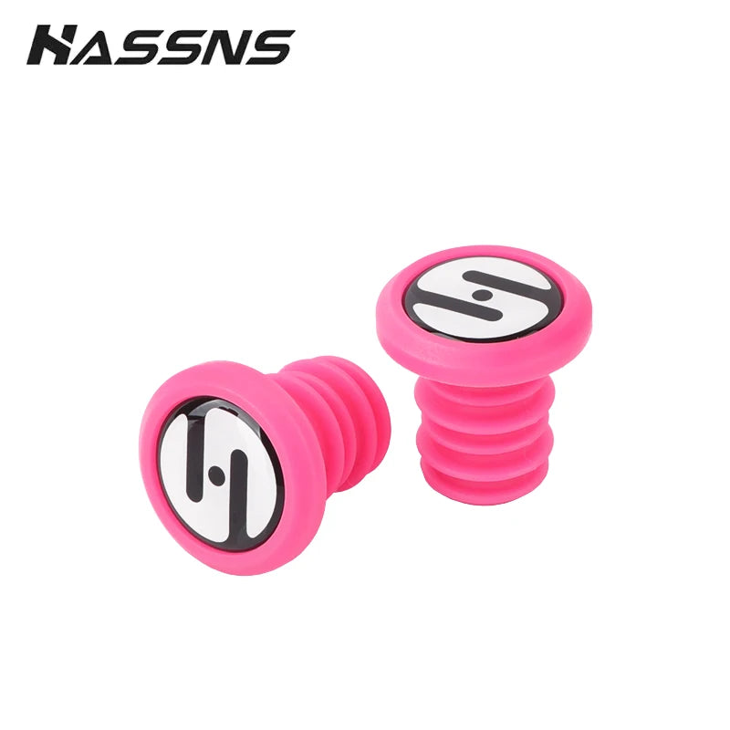 HASSNS Fahrradlenkerstopfen MTB Lock On Grips Bar End Road Mountainbike Silikon Lenkerendkappe Manschetten für Griffabdeckung