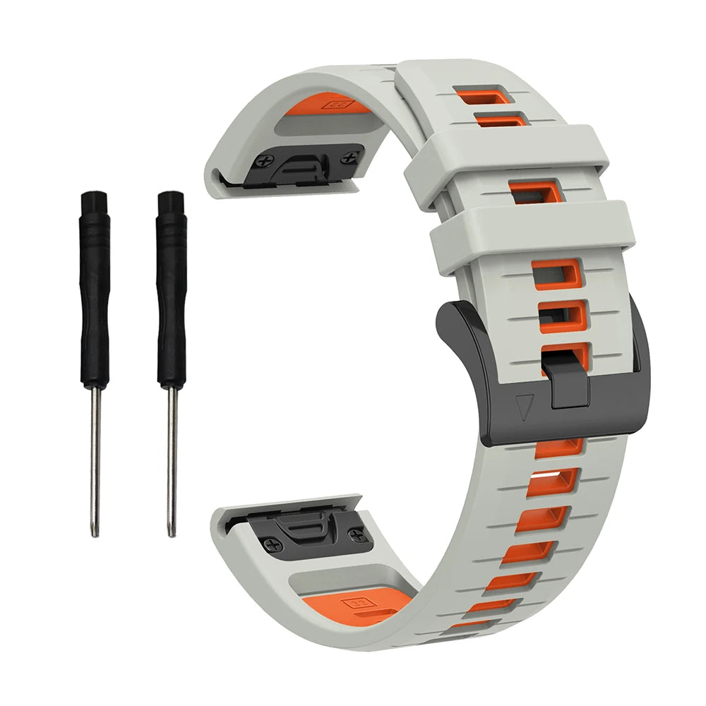 Silikon-Uhrenarmband 22-26 mm für vielseitige Smartwatch Modelle