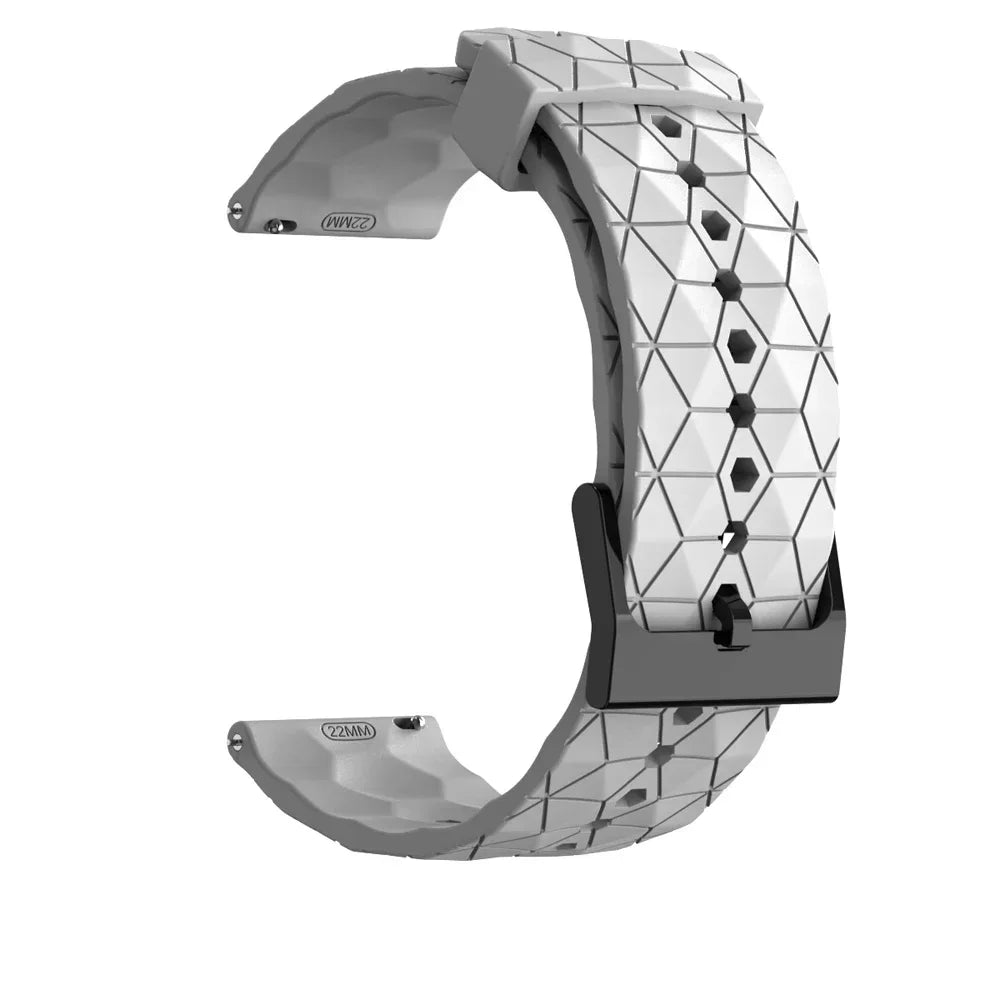 Sportliches Silikonarmband 20/22 mm mit Fußballmuster – perfekt für Xiaomi - Huami