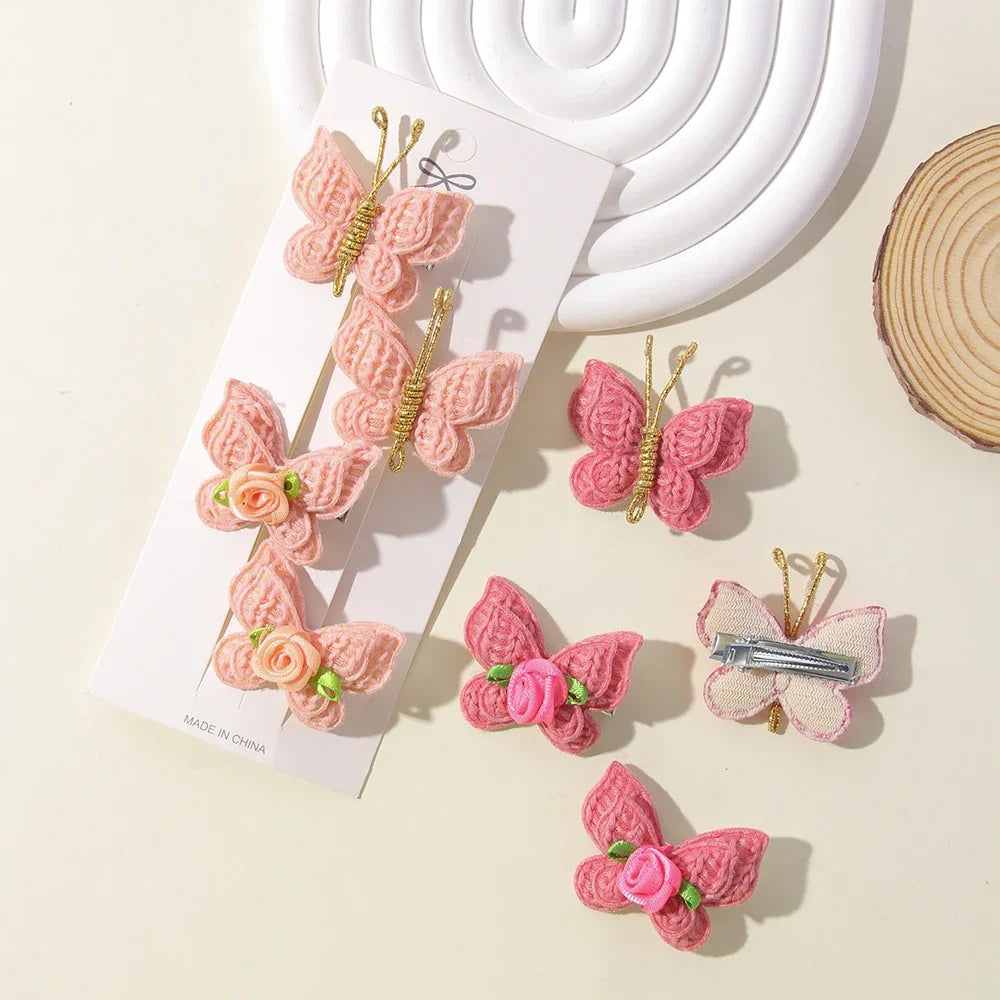 Handgefertigte Haarspangen für Mädchen – Woven Bow Clips