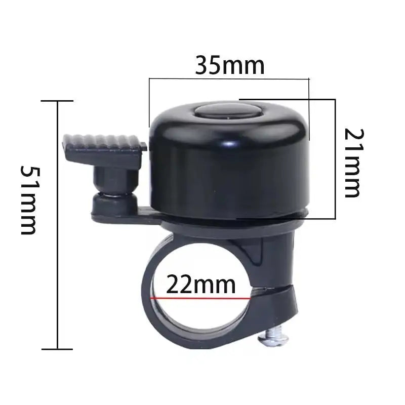 Robuste Aluminium-Fahrradklingel mit klarem Ton für 20-25 mm Lenker, Set wählbar