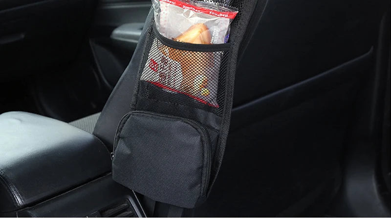 Universeller Seiten Organizer mit Netztasche und Reißverschluss für Auto