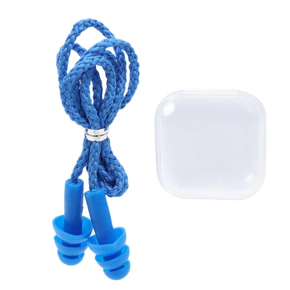 Weiche wasserdichte Ohrstöpsel mit Kabel zum Schwimmen und Lärmschutz