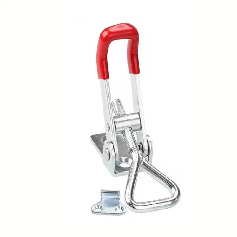 Robuste einstellbare Eisen-Schnalle Lock Clamp mit rotem Griff, 1-2 Stück