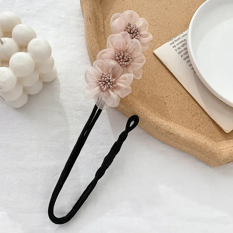Blumenförmiger Magic Bun Maker Haarstyling Helfer für Frauen