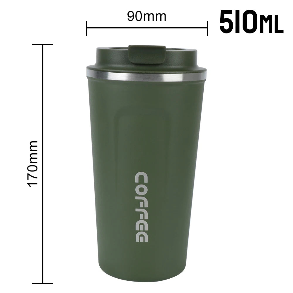 Isolierter Edelstahl Thermobecher 380ml oder 510ml