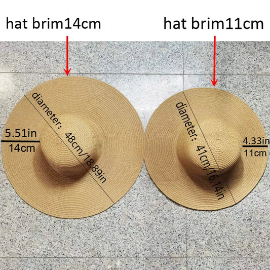 Faltbarer Damen Sonnenhut mit breiter Krempe – leichter UV-Schutz, 5 Farben