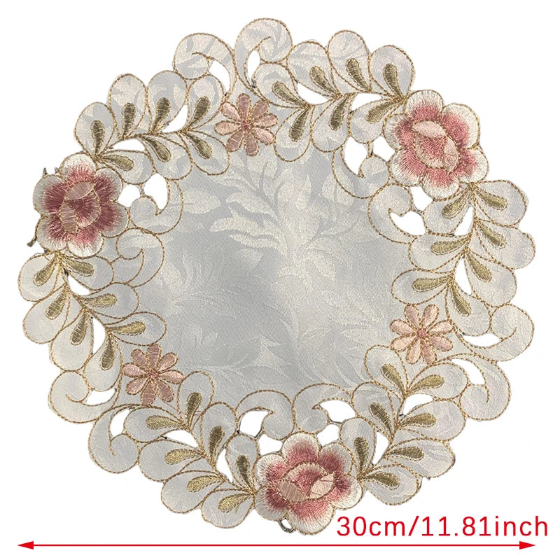 Retro Rose Blume Tischset/Untersetzer - Elegantes Esstisch & Küchen Dekor