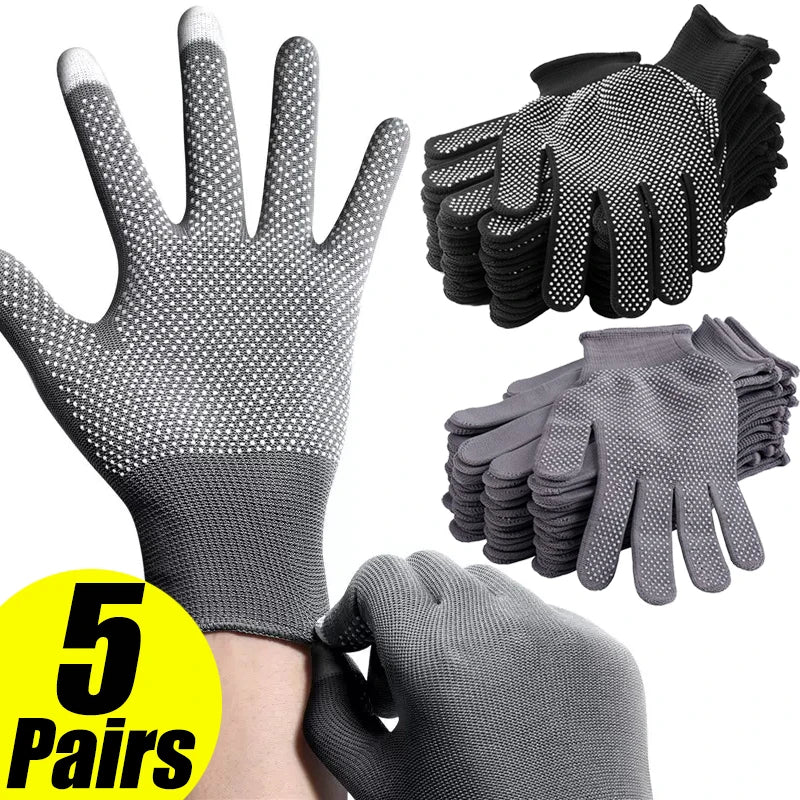 Rutschfeste Touchscreen-Handschuhe 5 Paar, leicht, atmungsaktiv, UV-Schutz