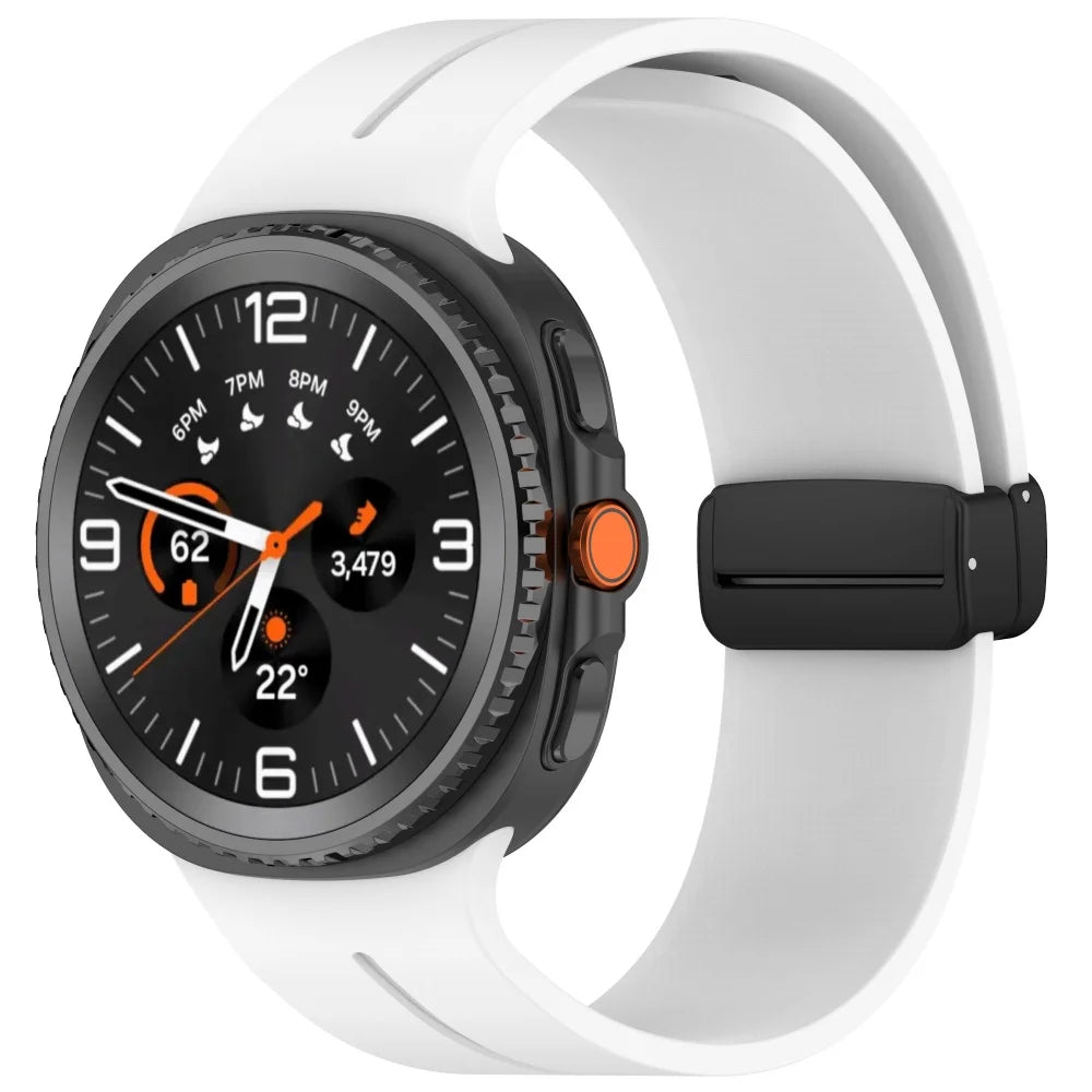 Magnetisches Silikonarmband für Samsung Galaxy Watch 40 44 46 mm Sportband
