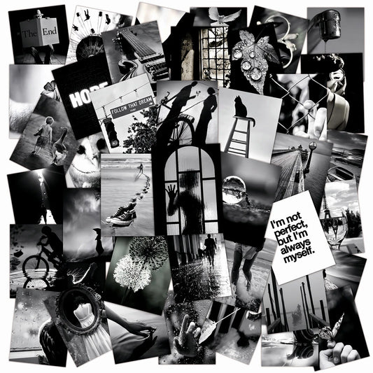 Wasserdichte schwarze Sticker für DIY Dekor, flexibel - wiederverwendbar