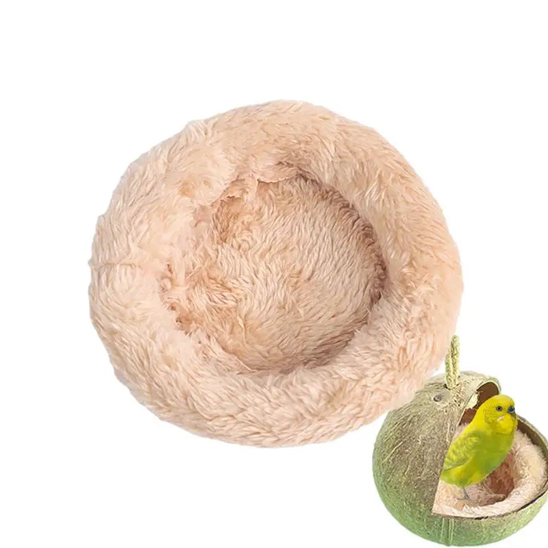 Bequeme Vogelnestmatte aus Baumwolle für warme Ruheplätze