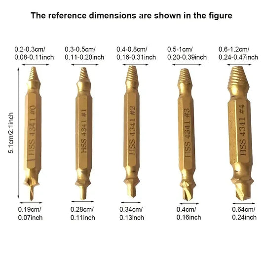 Effizientes Schraubenausdreher Set für beschädigte Schrauben