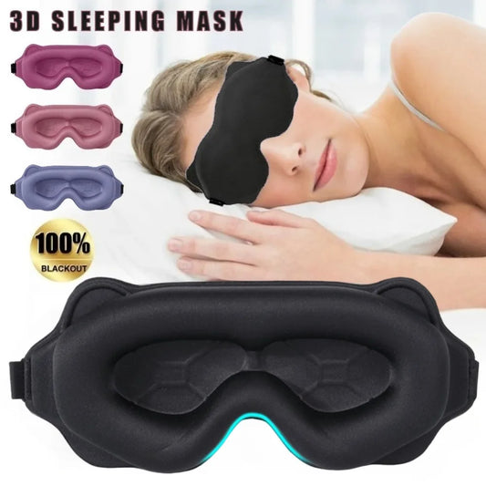 3D Schlafmaske Weich Atmungsaktiv Kein Druck für erholsamen Schlaf