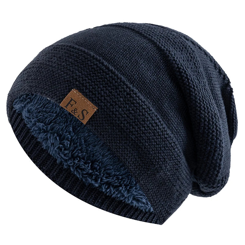 Unisex Winter Mütze gefüttert – Warme Slouchy Beanie für Männer und Frauen